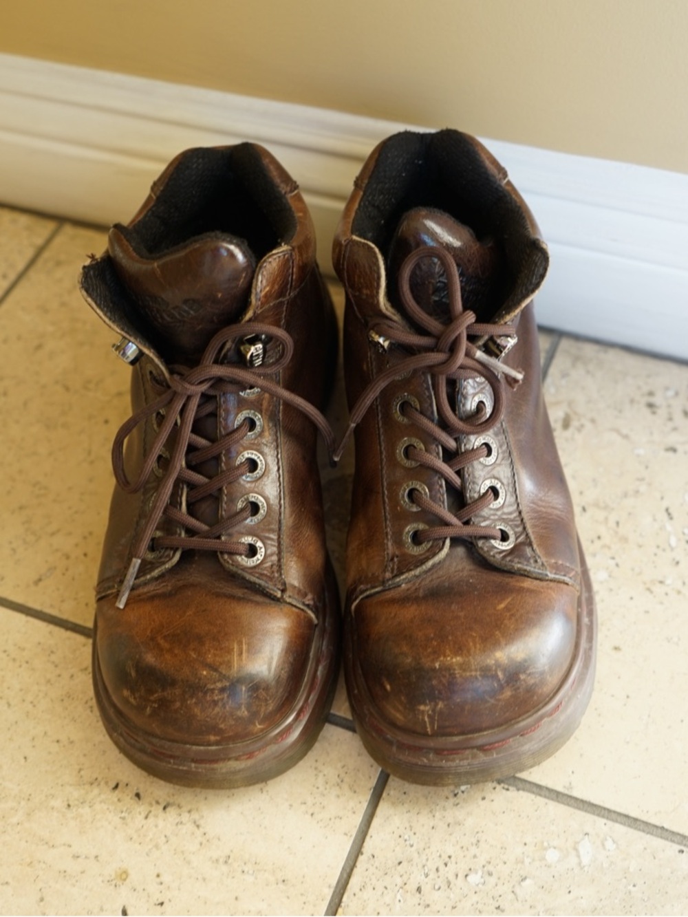 Vintage Brown Doc Martens ankle boots